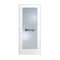 Trimlite 32"x80"x13/8" Primed 1Lite Mirror TwoSides Tempered Glass Interior French 71/4" RH Prehung Matte 2868pri1501MIRTRH10B714 - alternate 1